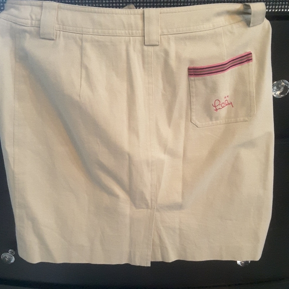 Lilly Pulitzer khaki skirt - Picture 2 of 4